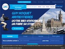 Tablet Screenshot of guyhoquet-immobilier-armentieres.com